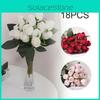 Exquisite Silk Artificial Rose Bouquet With 18 Heads For Elegant Wedding Decor
