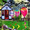 Garden Spinners Outdoor 3 Pieces Colorful Wind Spinner Garden Decorations For Lawn Patio Seasonal Decor Autumn Easter Halloween