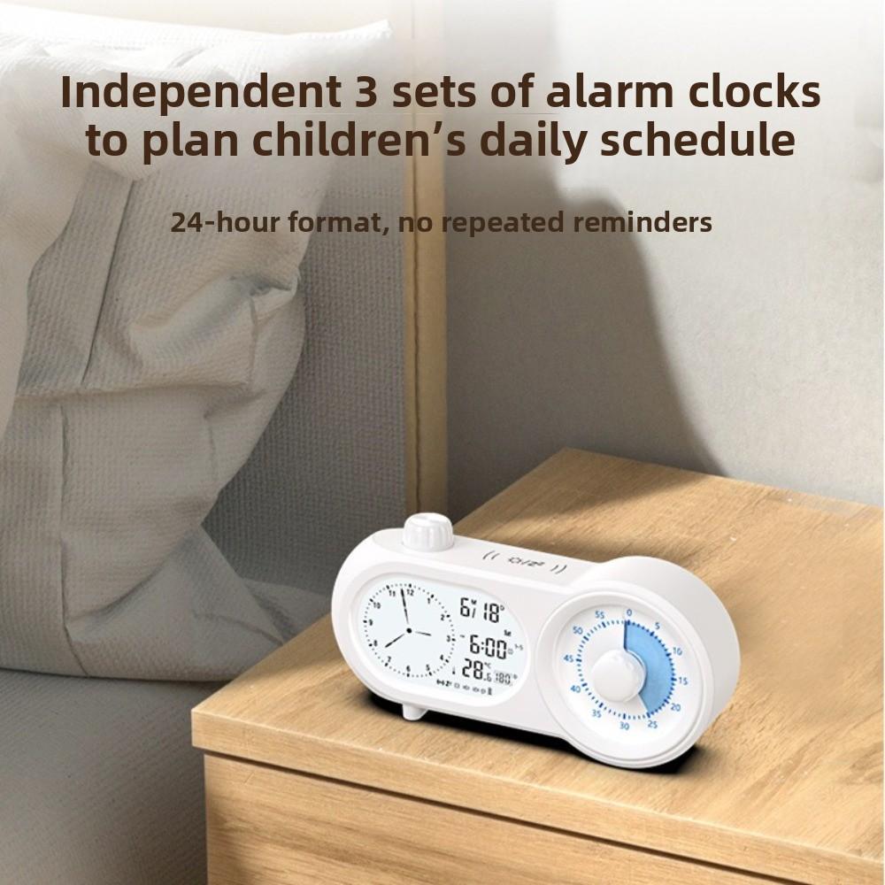 New Dual Screen Alarm Clock Multi Functional Visual Display Countdown Timer Table Clock Student Time Management