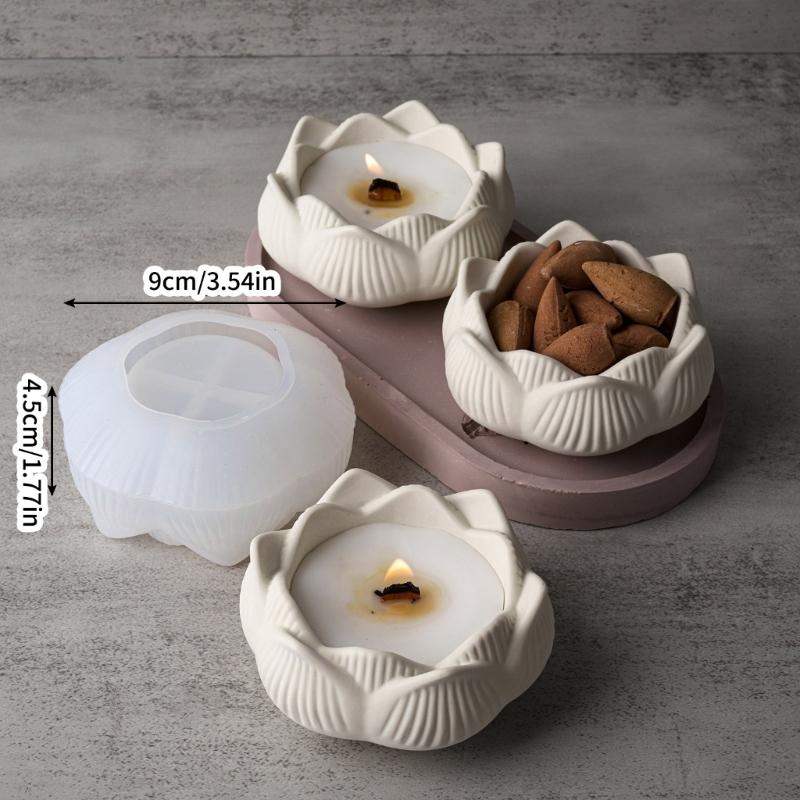 Flower Shape Resin Jar Silicone Molds Flower Shape Candle Holder Silicone Molds Epoxy Resin Silicone Molds for Art Craft