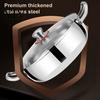 Durable Thickened Metal Soup Pot Stainless Steel with Transparent Glass Lid, Heat-Insulated Family Size Large Capacity Double Handles Stewing
