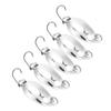 10pcs lot Fishing Lures Wobbler Baits SpoOn style Artificial Metal Baits Hook (Silver, 2.5g)