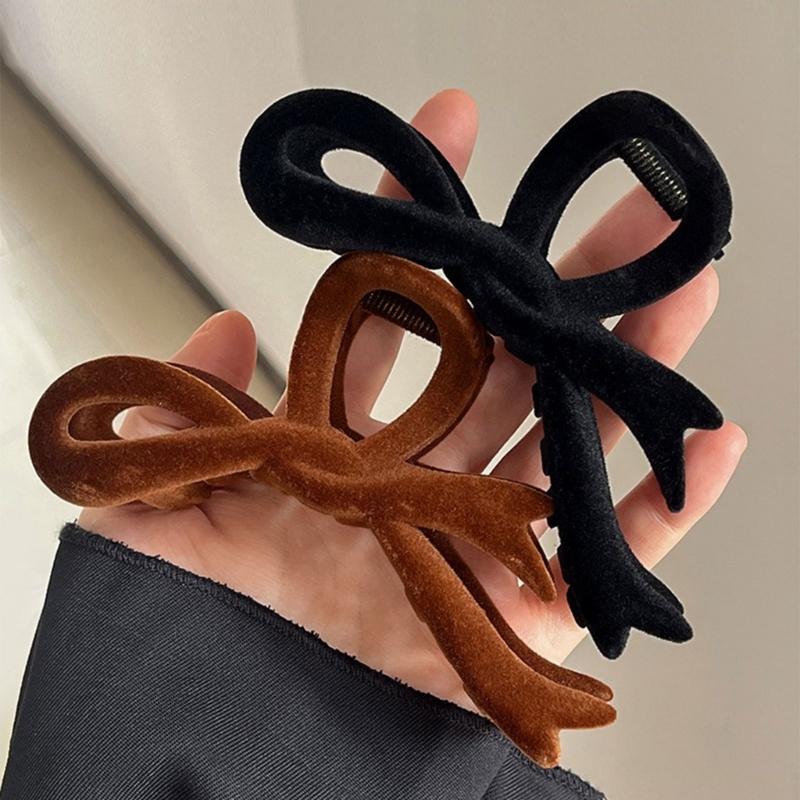 Soft Ribbon Bowknot Hair Clip for Women and Girls Fashionable and Versatile  Headwear Crab Hair Clips Hair Accessory