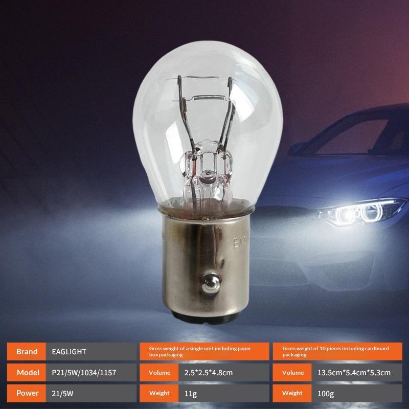 Ampoule Clignotant Indicateur de Direction Freinage Stationnement Économe en Énergie P21/5W pour Voiture Scooter Moto 1 pièce