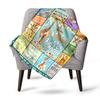 Giraffes Make Me Happy Home Customize Your Name Blankets Soft Lightweight Comfortable Allseason Multipurpose Blanket For Picnics Couches Offices Beds