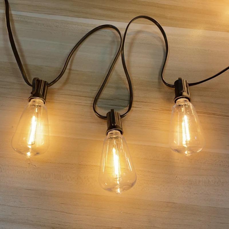 

Светодиодная солнечная гирлянда ST38 Небьющаяся сменная лампа Солнечная гирлянда для патио сада заднего двора Рождественское украшение 15M 15LED Regular style