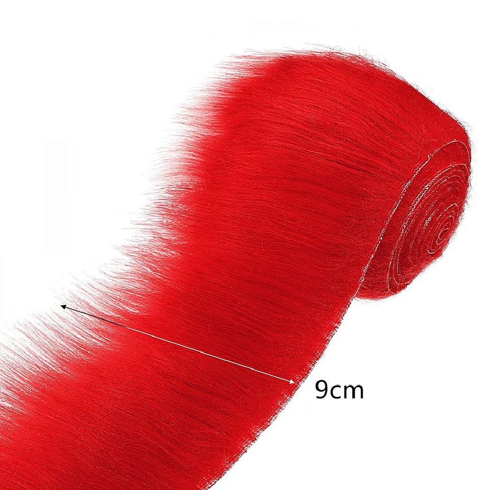 1.5M Faux Fur Ribbon Tapes DIY Apparel Sewing Fluffy Trim Trimming Fabric Home Decor Sewing Costume Stripe Plush Fur