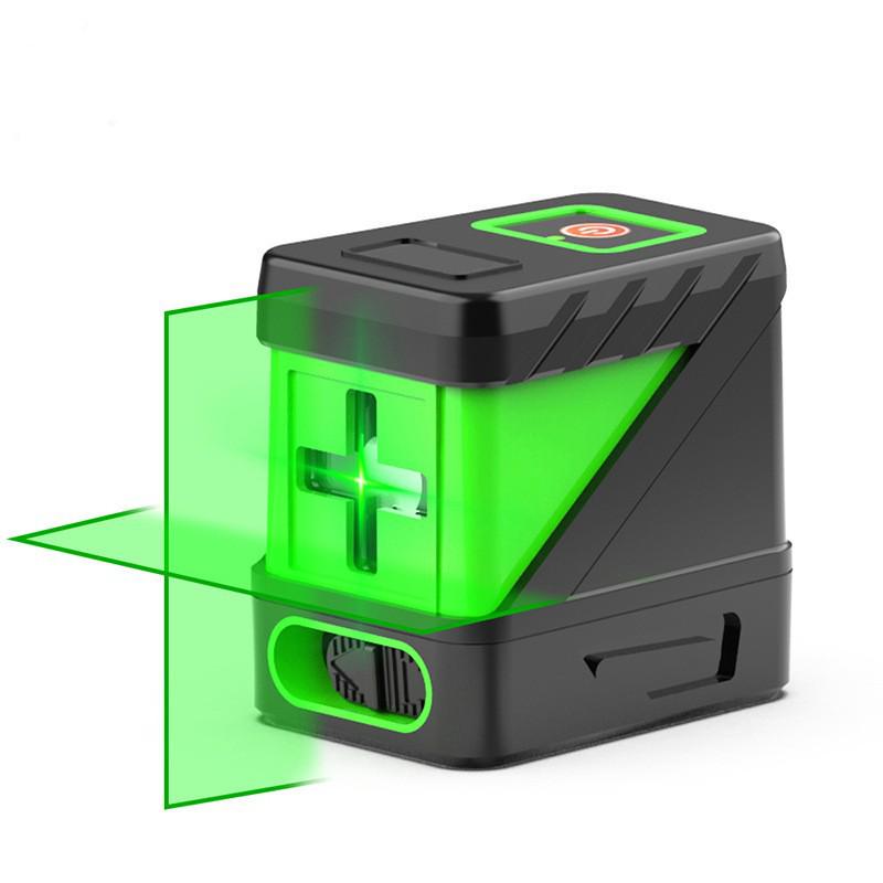 Mini Infrared Laser Level: High Precision, Outdoor, Green Light, Automatic Adjustment, 2-Line Emitter