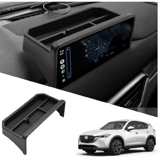

2025 RAV4 Behind Screen Organizer for Toyota RAV4 2025 Accessories Dash Storage Tray Compatible with 2019-2022 2023 2024 2025 Toyota RAV4 Hybrid 2021 2022 CX5 Behind Scre