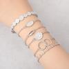 Personalized Gold Shell Circle Disc Bracelet Bracelet Bracelet Six-Piece Set Bracelet Women
