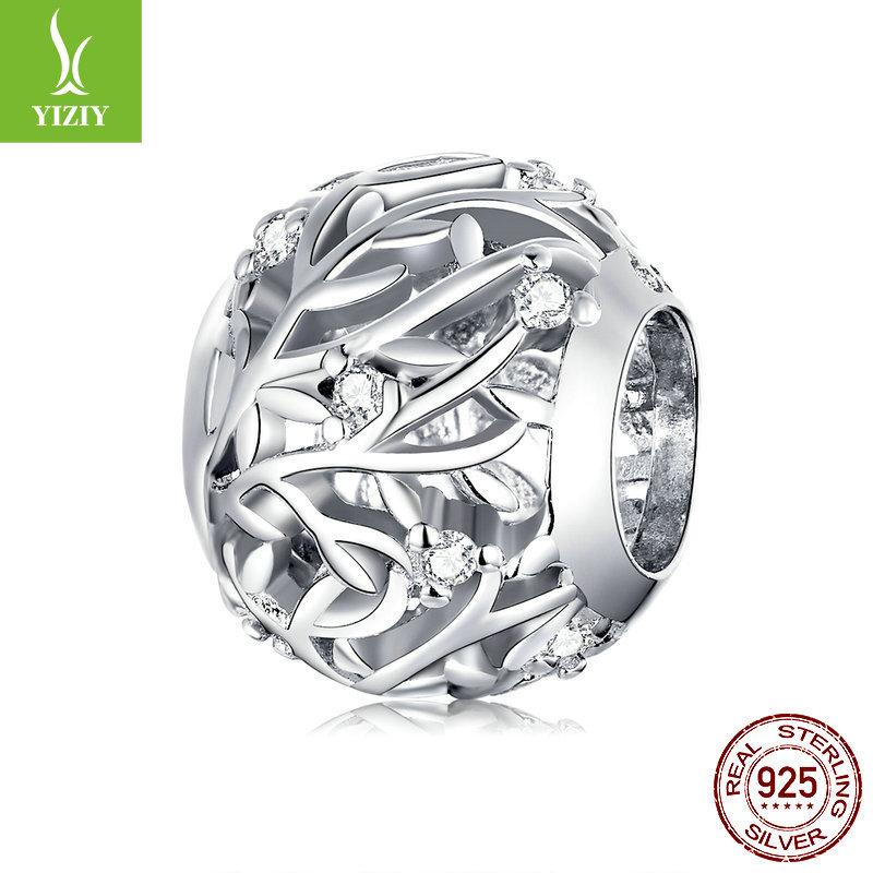 Handmade Diy Bracelet Beads Loose Beads, Accessories S925 Silver Hollow Beads Collection Picture