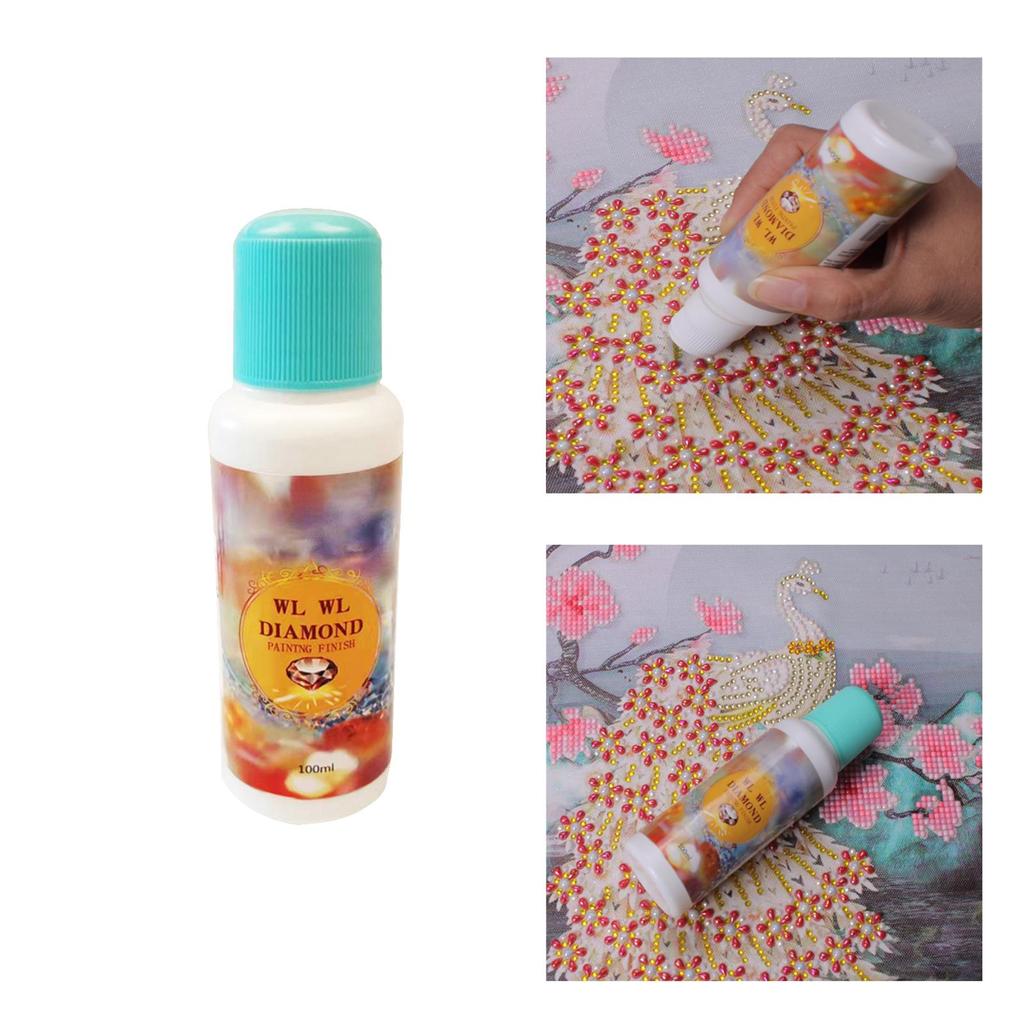 Buy Diamond Painting Sealer Conserver Glue Fixative Shine Effect Clear