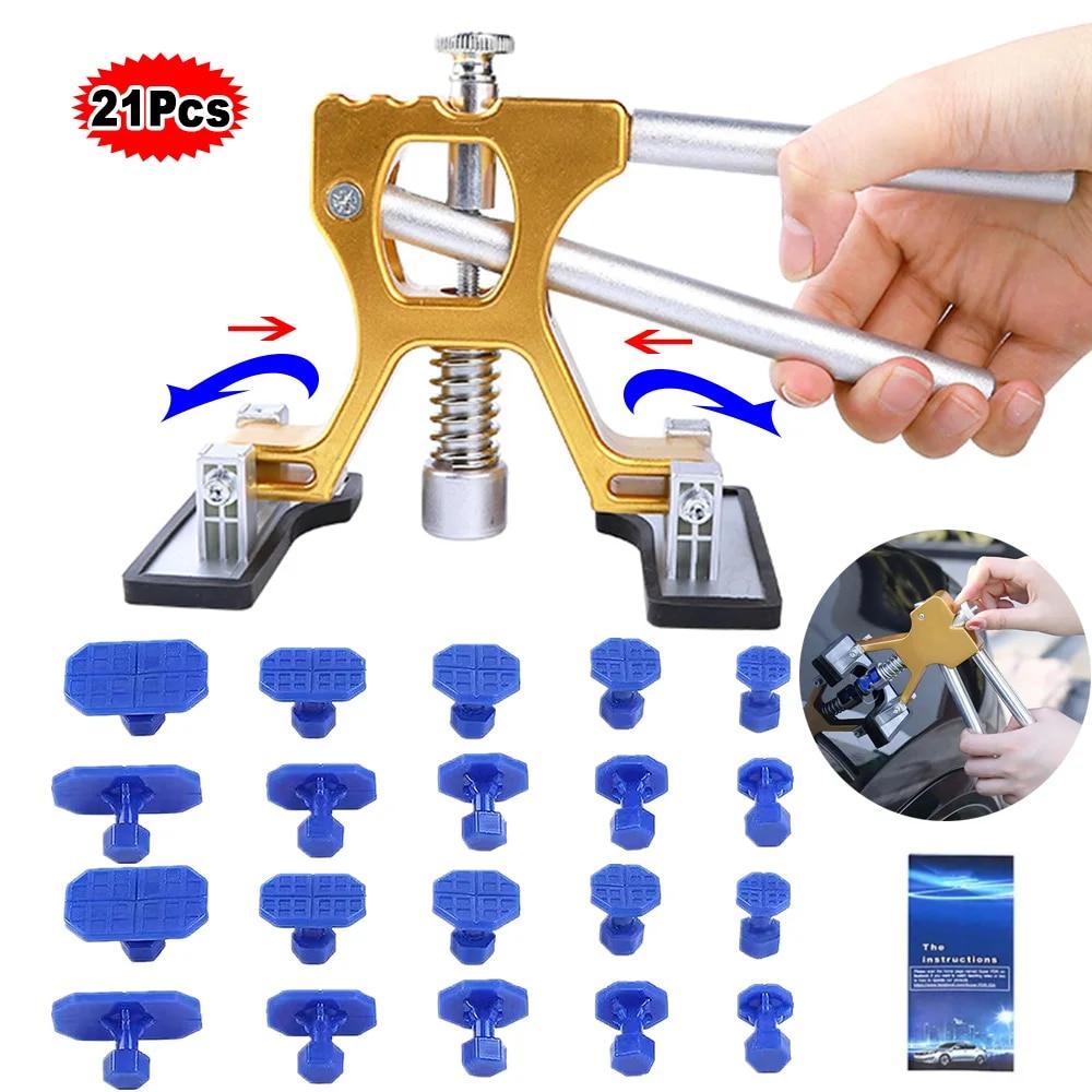 

Новый съемник вмятин с регулируемой шириной, ремонтный комплект, вмятина, сделай сам, автомобильный кузов, беспокрасочный инструмент для удаления присосок, инструмент для автомобиля, большой и маленький Ding, град, вмятина