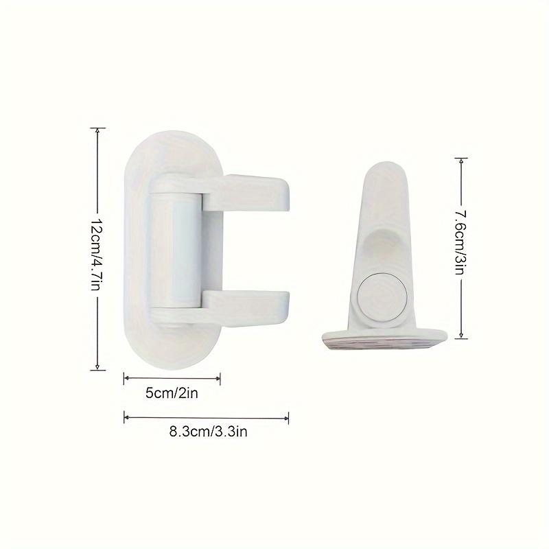 Încuietoare cu mâner SecureGuard - Ușor de instalat, Nu necesită unelte, Apăsare cu 2 butoane, Mâner rotativ la 90°, Finisaj metalic lustruit, Durabil și fiabil