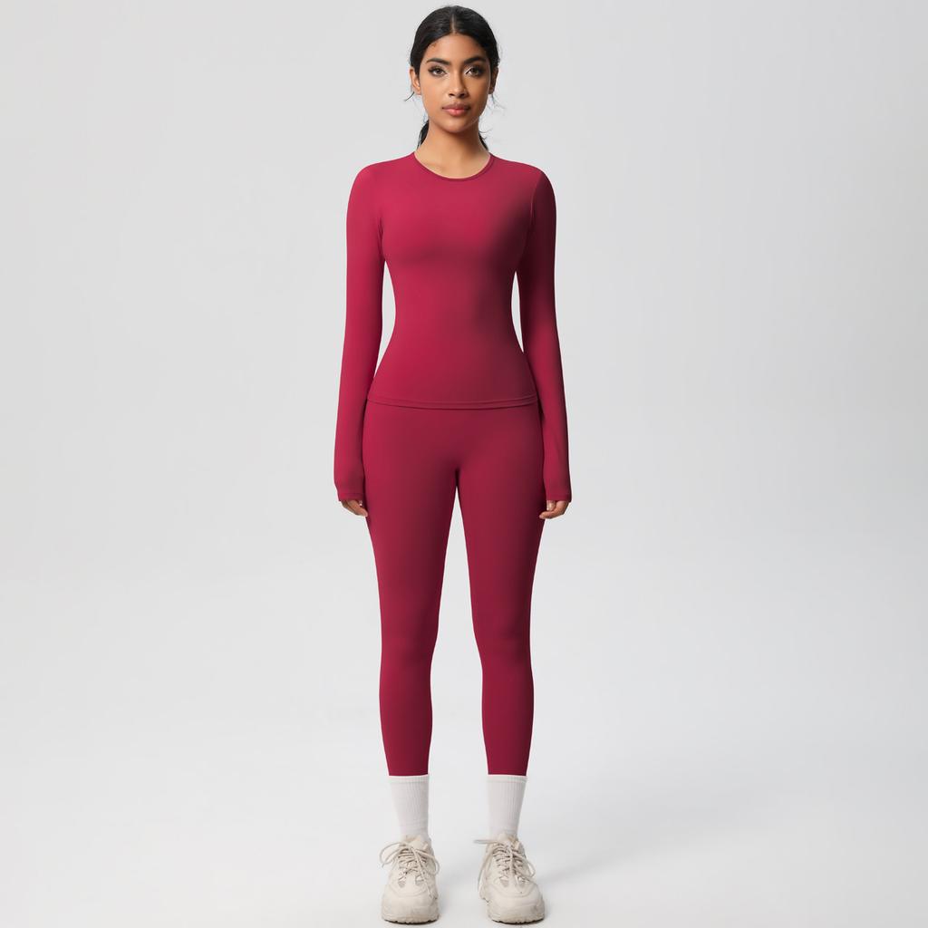 Shaved Tight Yoga Suit Set, Casual Quick Drying Fitness Suit, Outdoor Running Sports Two-Piece Set For Women