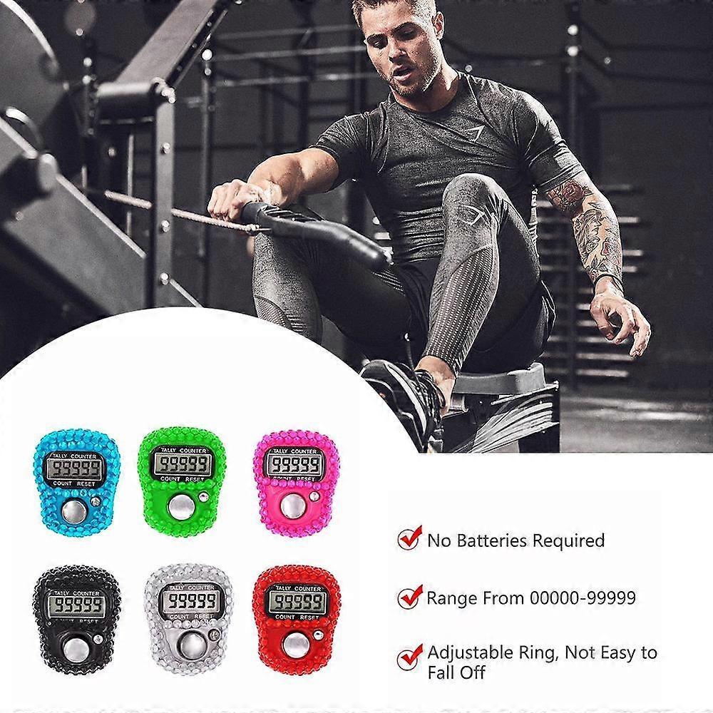Random Color Finger Counter Mini Button Plastic Shell Accurate