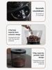 HiBREW G3 Electric Coffee Grinder, 34-Gear Scale, 210g Bean Container, 100g Powder Tank, 48mm Conical Burr, Anti-Static Function, Manual/Auto Mode