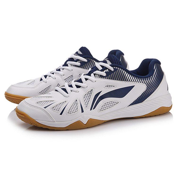 Li Ning Slip Resistant, Abrasion Resistant, Breathable Low top Training Shoes Unisex Navy APTM003-2