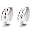 Hot Sale Fashion Jewelry 925 Sterling Silver Earring Star Light Zircon Gold Plated Hoop Earrings for Women