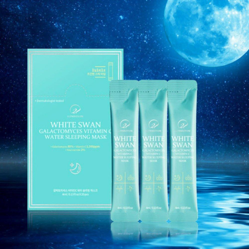 Galactomyces Vitamin C Water Sleeping Mask 4mlx20pcs Elasticity Whitening Nutrition Calming Skin Balance Dual Functional Cosmetics