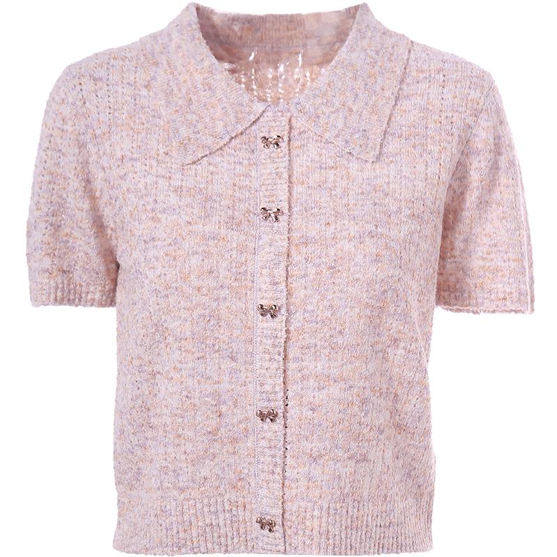 Betu Women's Summer Linen Blend Knit Short Sleeve Top