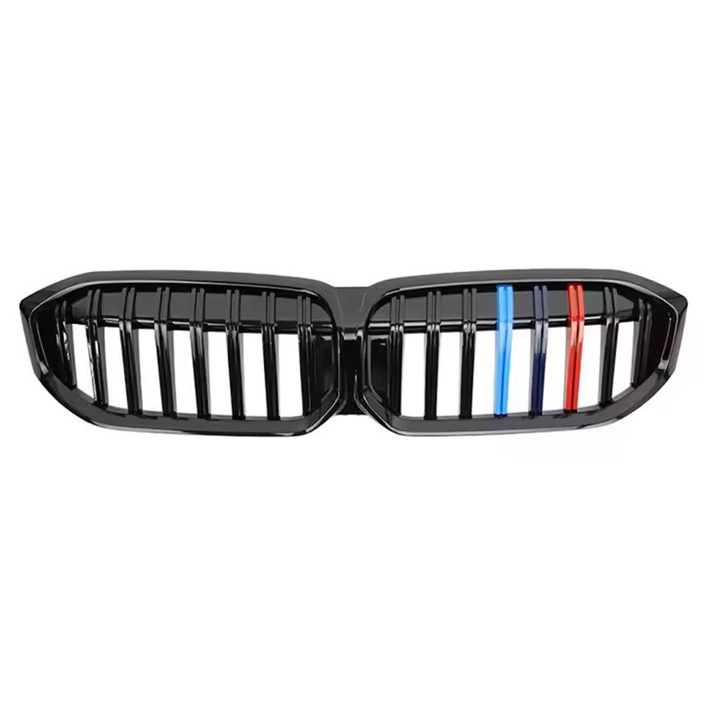 2023 BMW 3 Series G20/G28 LCI Bright Tricolor Kidney Grille – Single Line Version