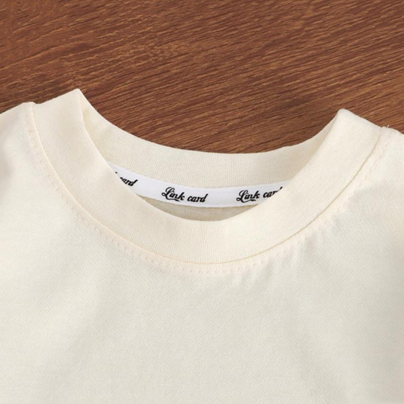 Kids Summer Clothes Baby Boys Girls Cute Cartoon 3D Lion Little Bear Doll T-shirt Kawaii Cotton Boys Clothes Top Casual