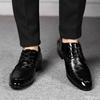 Large Size Men's Leather Shoes Casual Business Dress Shoes Versatile Comfort Wedding Loafers High Quality Lace Up Male Footwear