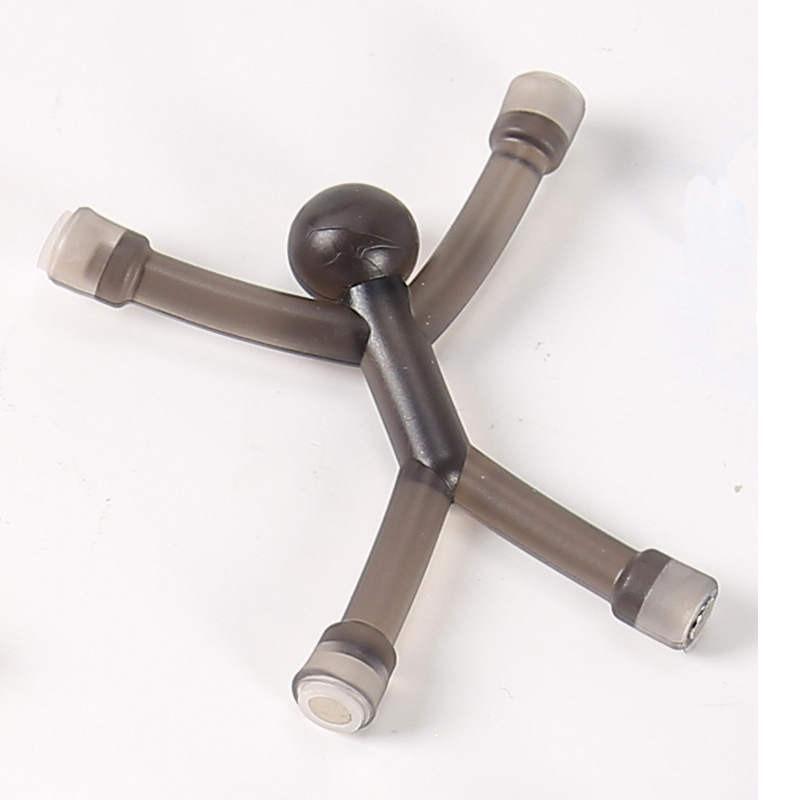 

Magnetic Villain Soft Glue Creative Hook Refrigerator Sticker Novel Wall Climbing Transparent Magnet Villain Toys 1pcs чёрный