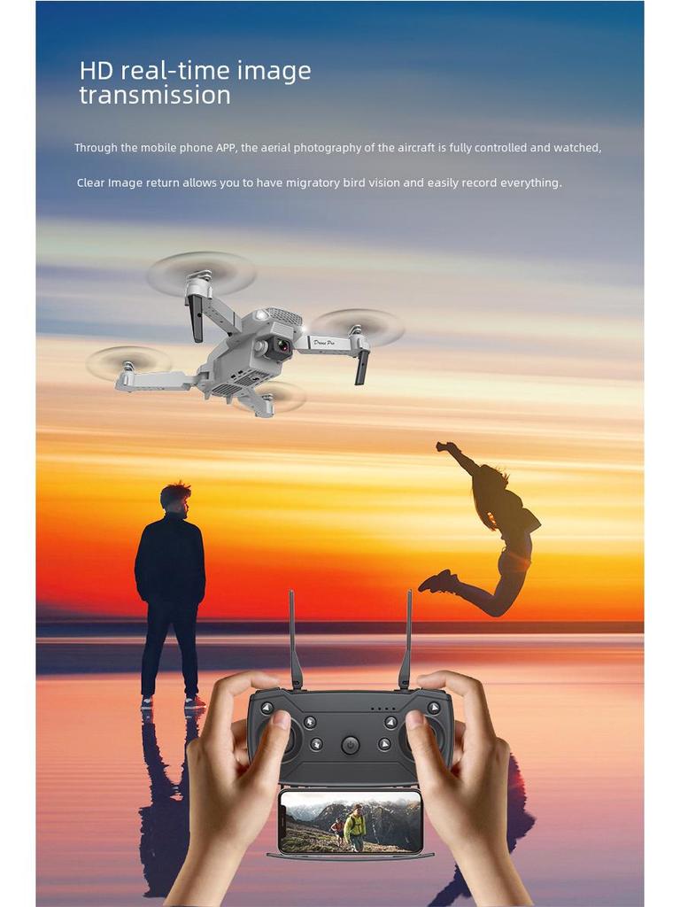 High-Definition E88 K3 Drone: Four-Axis Remote-Control Aerial Photography Toy