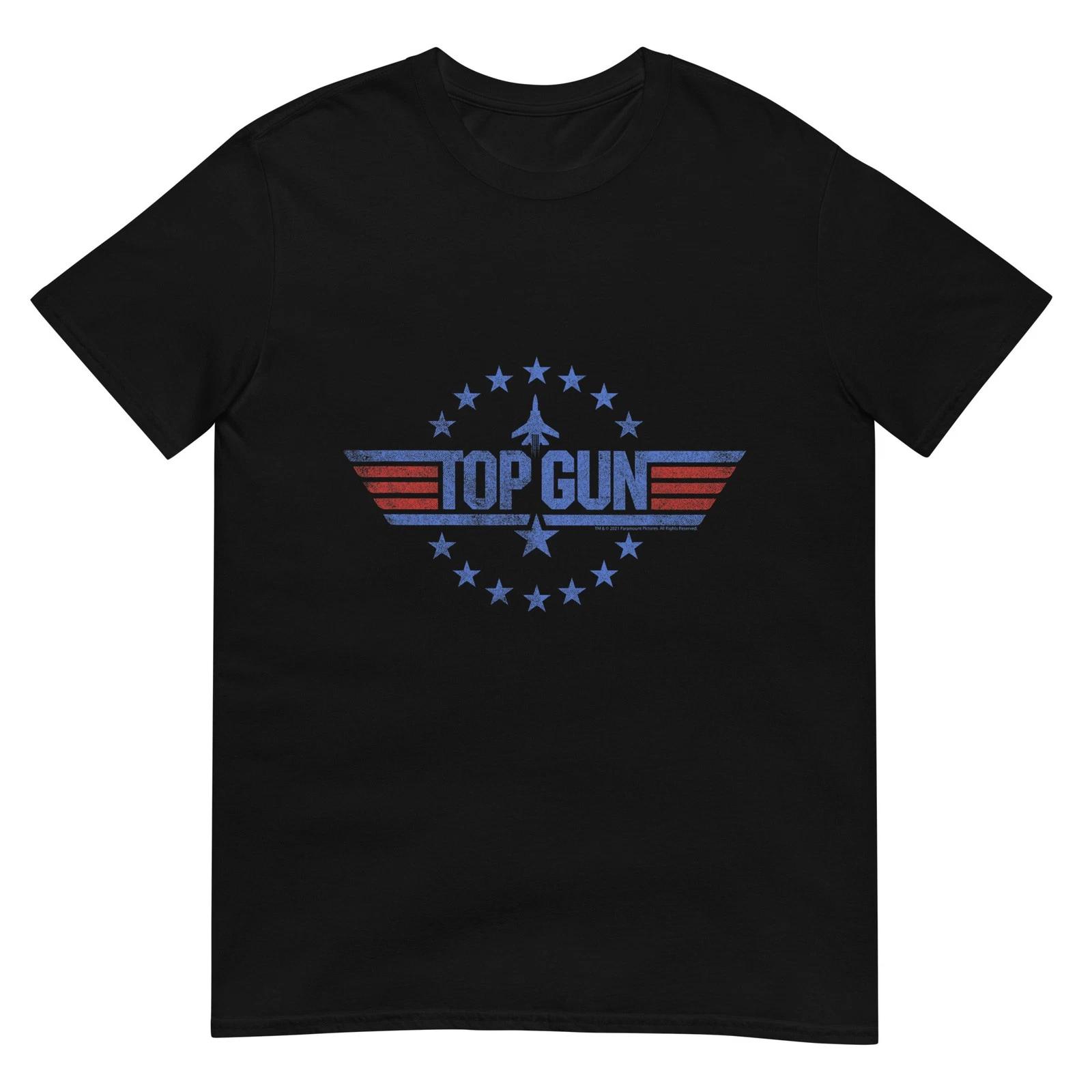Top Gun Round Stars Circle Logo T-Shirt 3XL