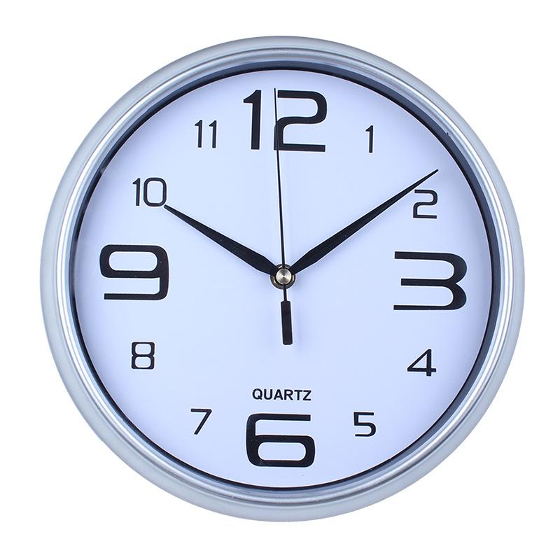 Living Room Household Simple Silent Wall Clock with Accurate Travel Time and Versatile Electronic Clock with Clear Fonts and Punch-free Quartz Clock