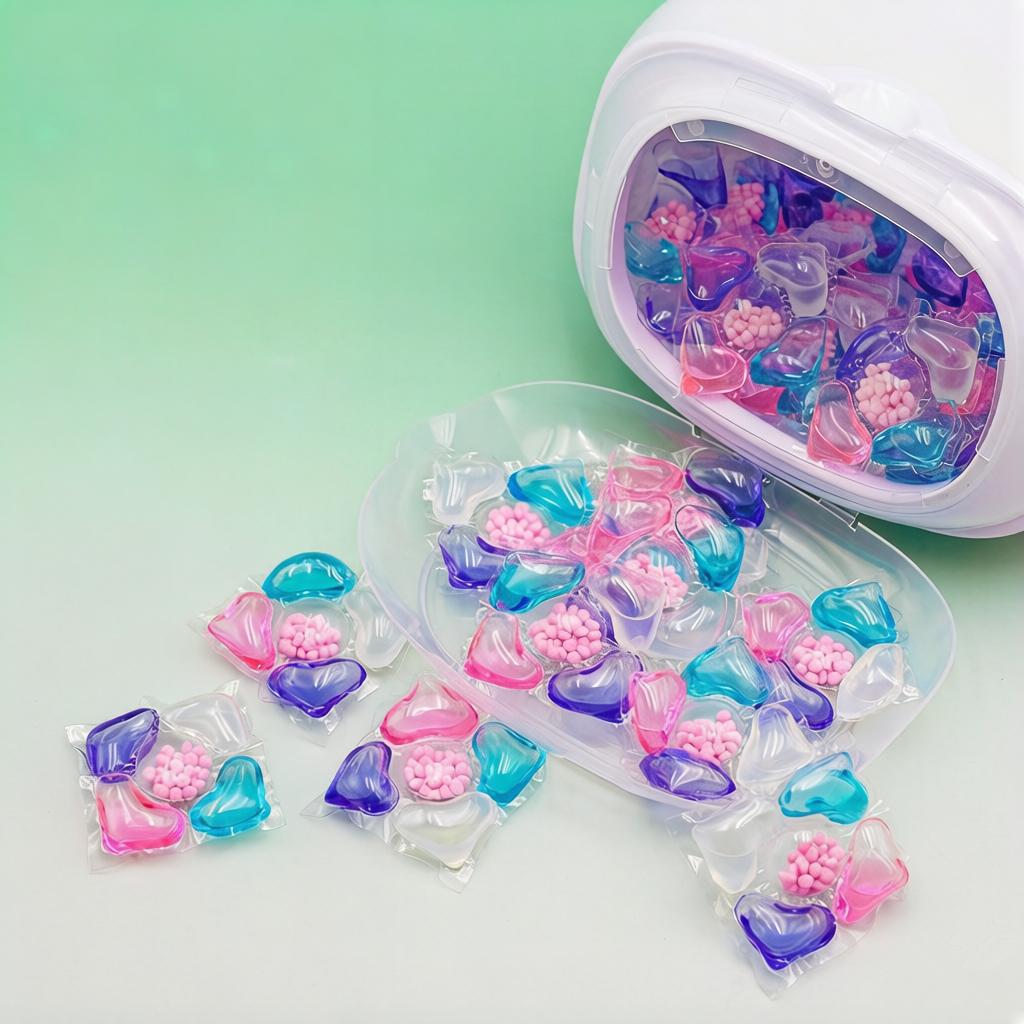 100 pièces de Perles de Lavage Camélia | Gousses 8X Concentrées | Nettoyage en Profondeur V2