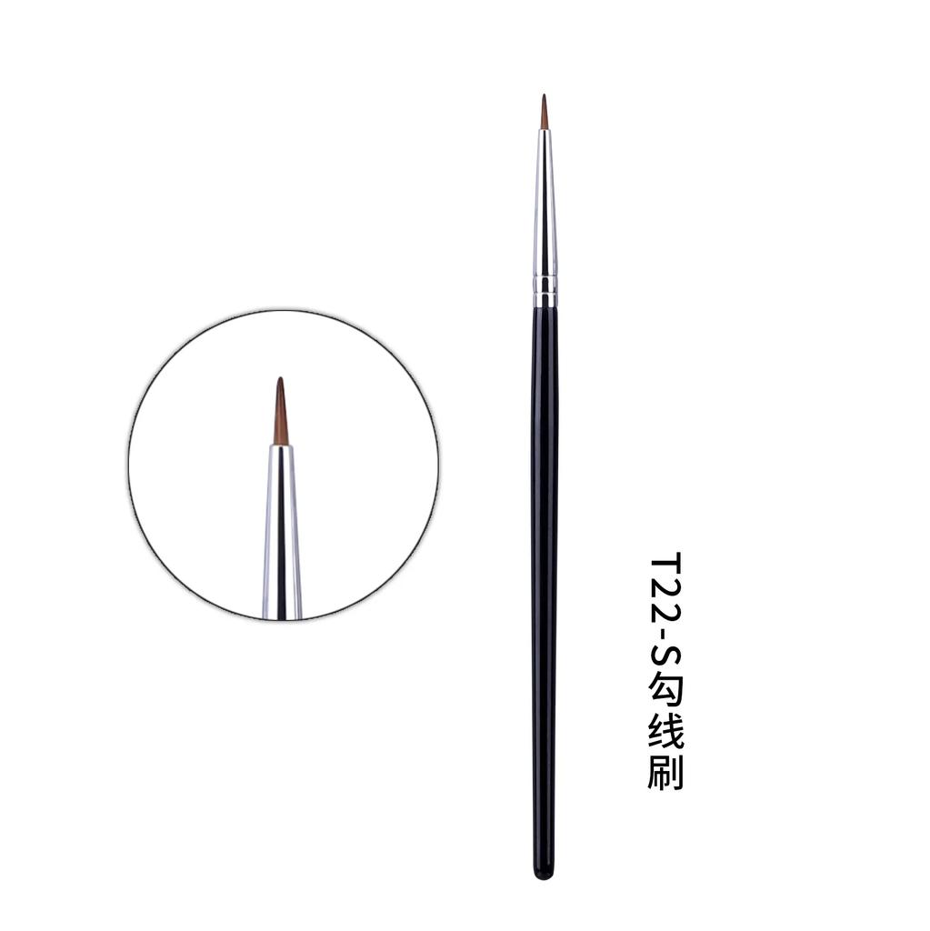 Thin Eyeliner Makeup Brush Fine Liner Small Angled Eyebrow Brush High Quality Brow Eye Contour Makeup Tool