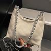 Shoulder bag diamond chain Korean version of casual versatile messenger bag fashionable solid color commuting casual texture bag women
