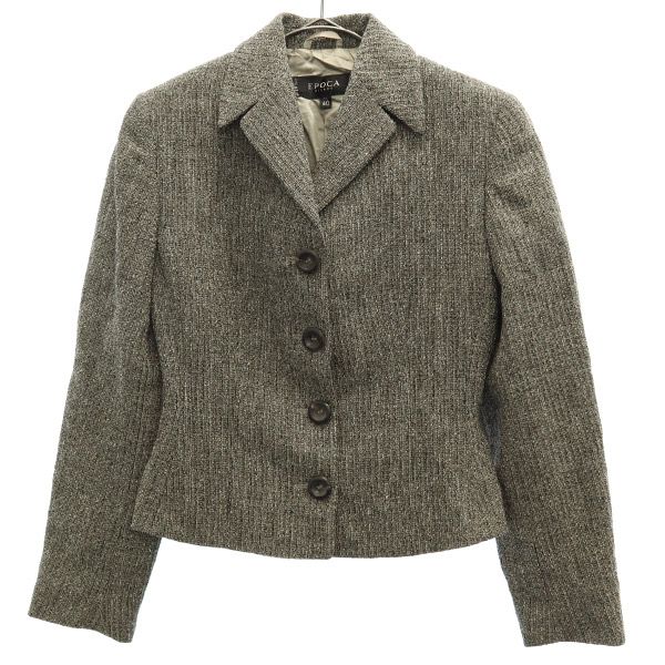 Epoca Wool Blend Tailored Jacket 40 Green Women Used