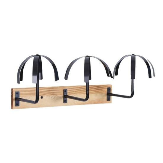 Wall Mounted Wig Hanger Rack Wooden Storage Organizer Strong Load-bearing Simple Installation Wig Display Holder