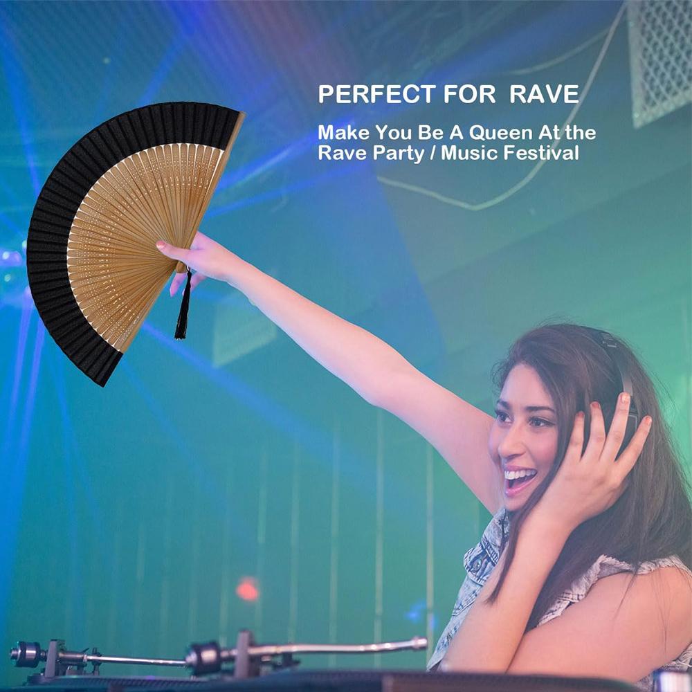 1Pc Classic Chinese Style Hand-Held Fan for Stage Performance, Gift, Decoration