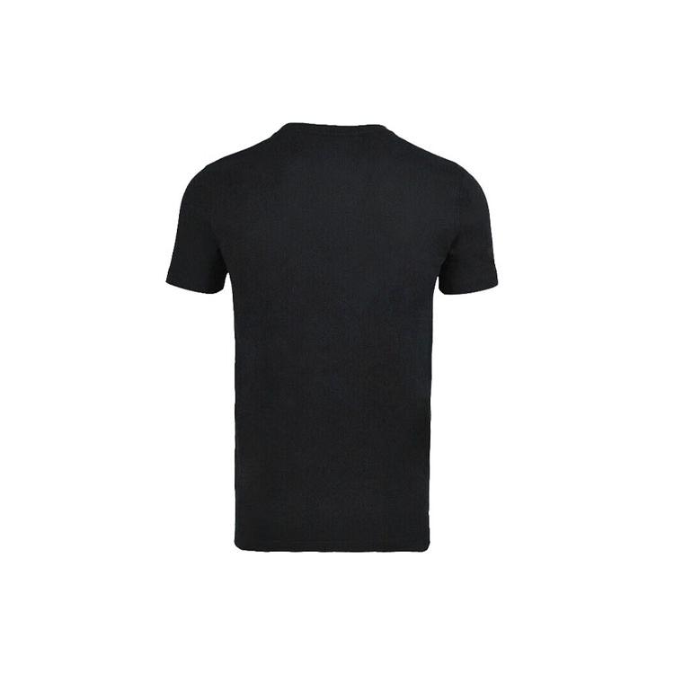 adidas T Shirts Men's Black Crew Neck Moderate Straight Fit ADITSG2SMU-BW-1