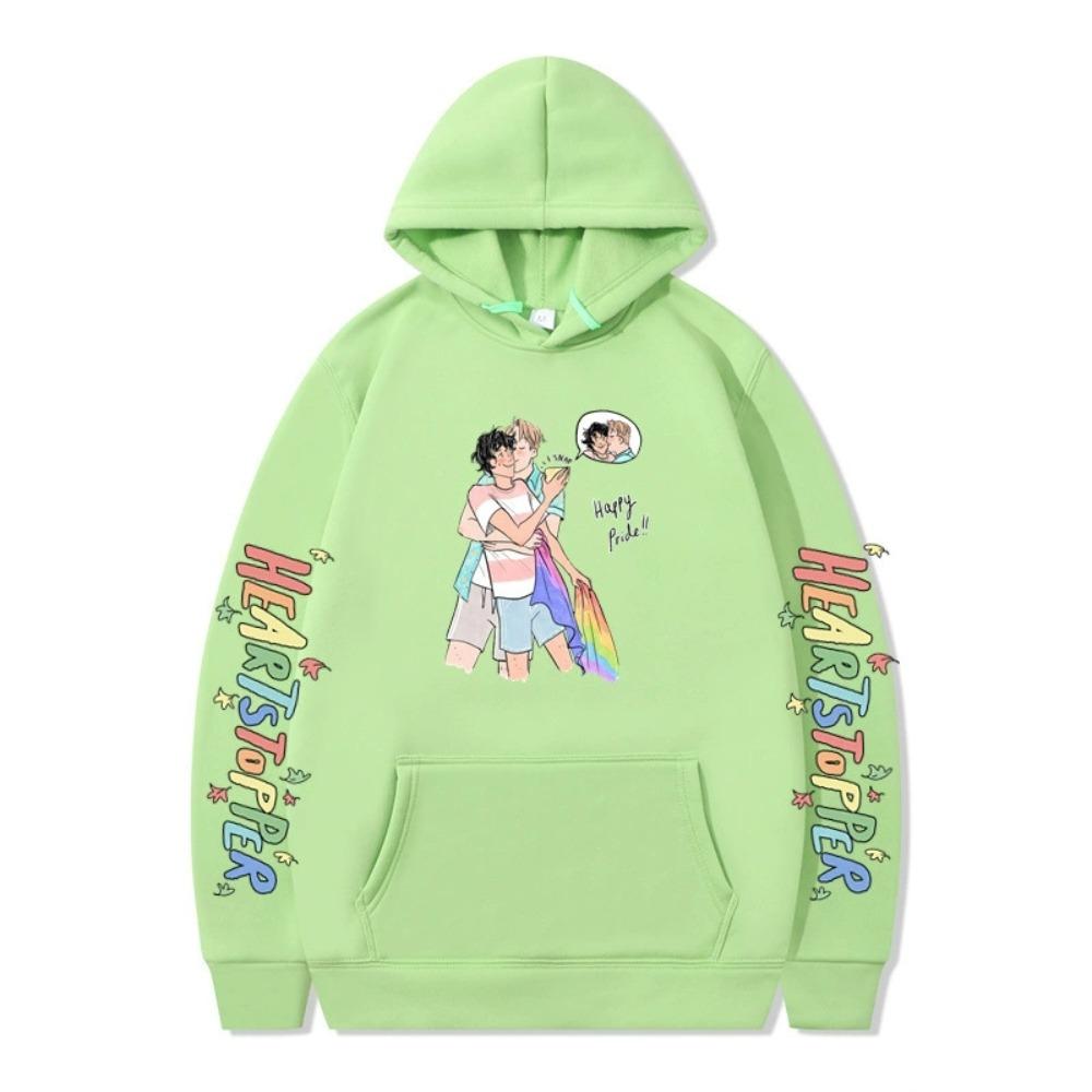 Mode Unisex Lässig Heartstopper Hoodies Sweatshirt Outdoor Sport Cosplay Nick und Charlie Pullover Hoodie Große Größen Cosplay Kostüm