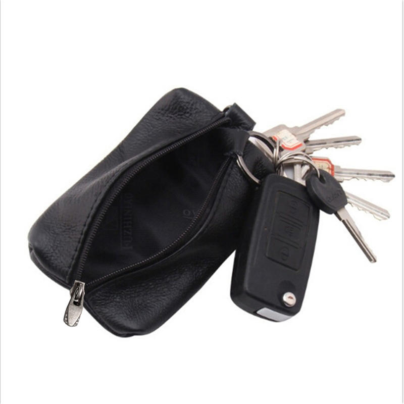 Key Holder Car Key Wallets Men Key Organizer Housekeeper Zipper Key Case Bag Pouch Solid Color