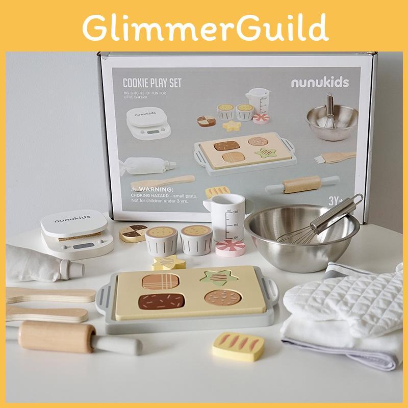 Baking Kids Playset With Wooden Kitchen Toy For Imaginative Cooking And Learning