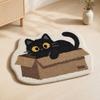 Tappeto da Bagno Peluche, Tappetino Antiscivolo Assorbente Soffice, Carino Tappetino Gatto Nero per Ingresso Camera da Letto Soggiorno