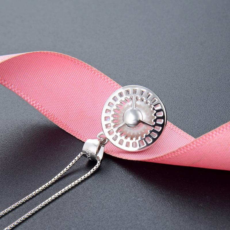 Lindon 925 Sterling Silver Classic Women Necklace Pendant Zircon Fashion Gift