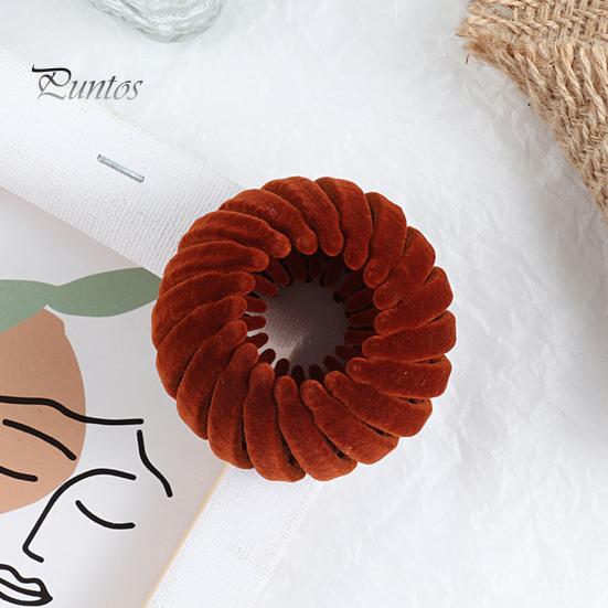 4Pcs Retractable Ponytail Hairpin Bird Nest Shape Hair Clip Women Ponytail Holder Hair Bun Maker Hair Accessories