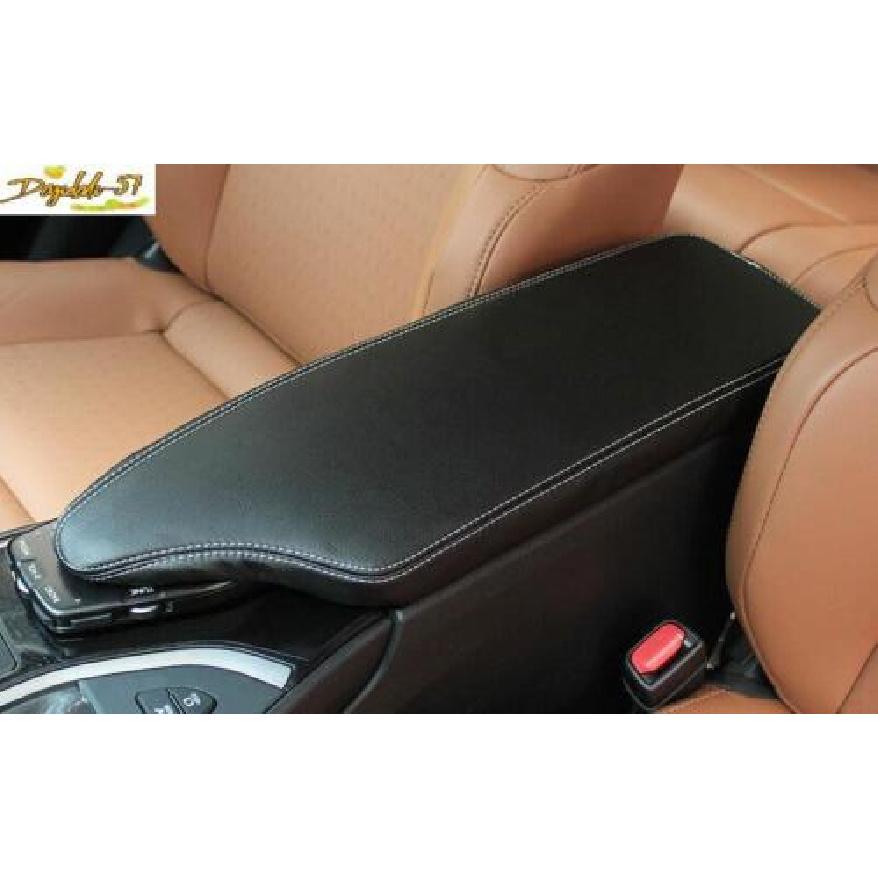 Black Leather Car Armrest Box Protector Cover For Lexus UX200 250h -