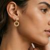 Nidin New Popular Simple Smooth Love Heart Shape Cubic Zirconia Drop Earrings For Women Female Vintage Sweet Ear Jewelry Gifts