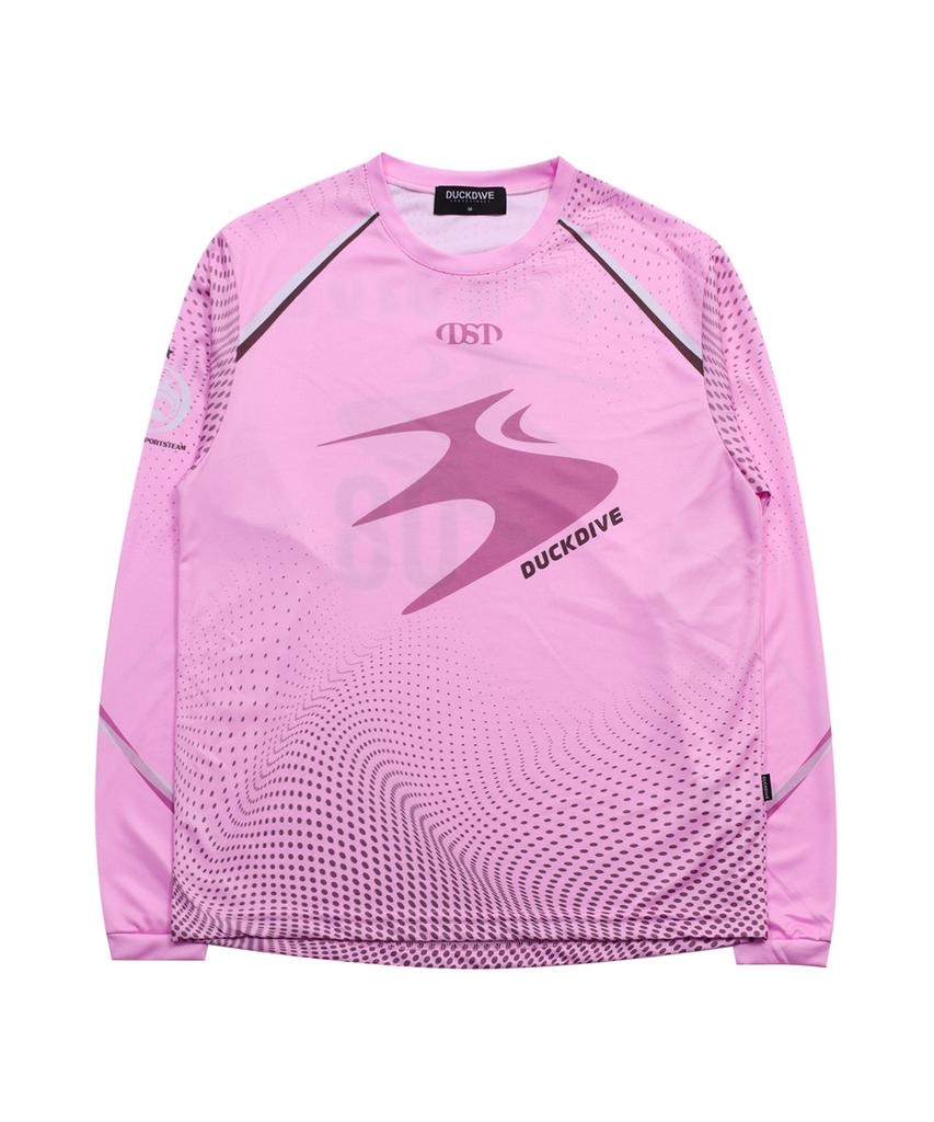 Deogdaibeu Dst Smudge Speed Jersey Long Sleeve Pink