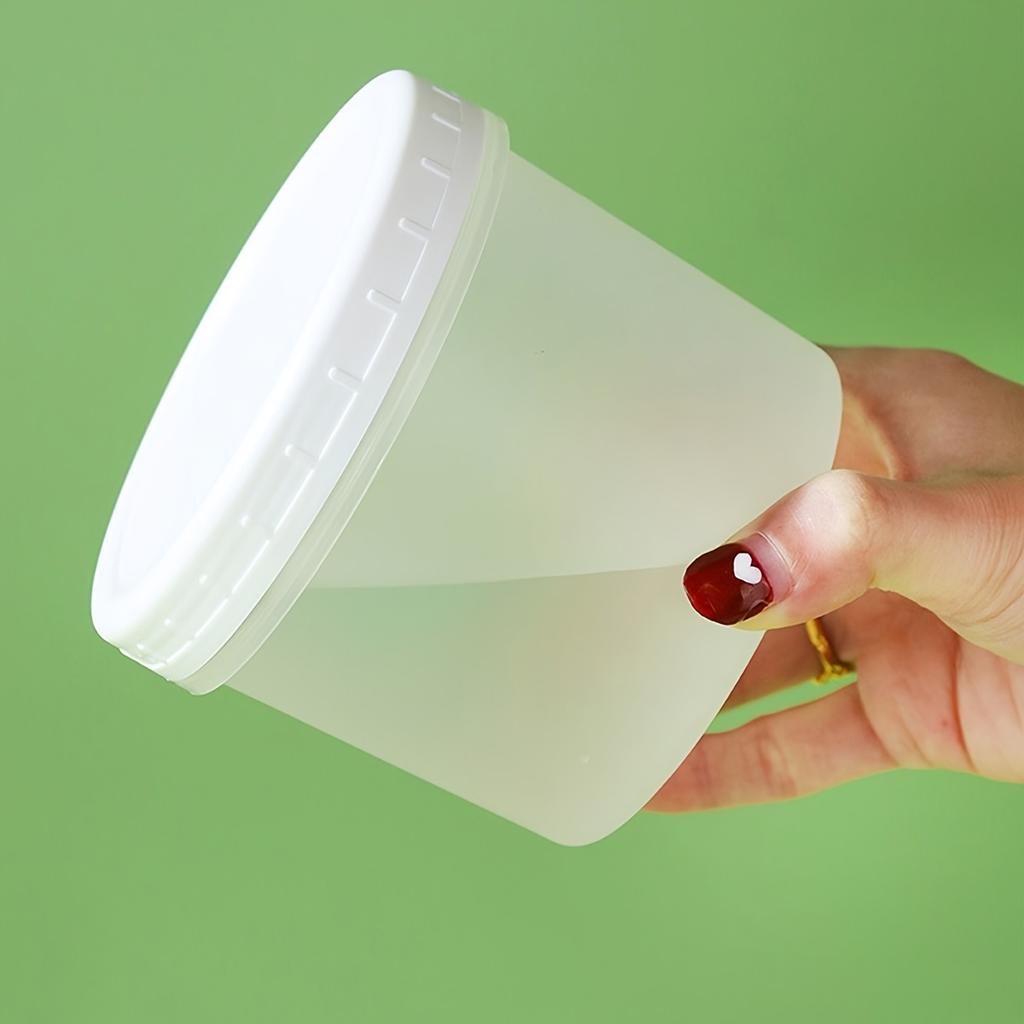 160ml/400ml Yogurt Pudding Jars with Lids, For Ice Cream, Cereal, Fruit Pudding, and Yogurt. Includes 5 Jars + 5 Sealing Lids