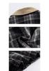 Unisex Oversized Patchwork Plaid Streetwear Jacket - Japanese Retro Neutral Style Outerwear